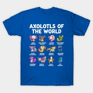 Axolotls of the World T-Shirt